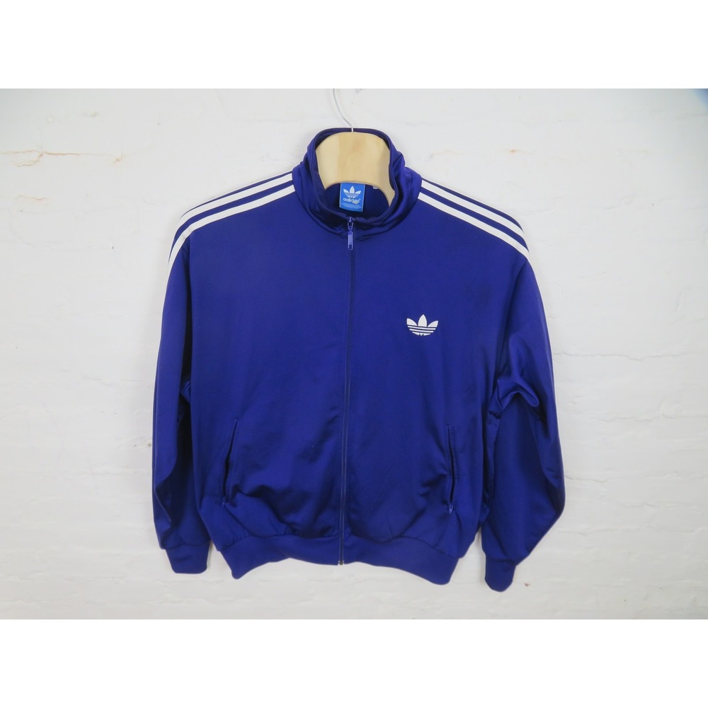 Adidas Firebird Track Jacket Mens 3XL Purple Full Zip Trefoil 3 Stripe Athletic
